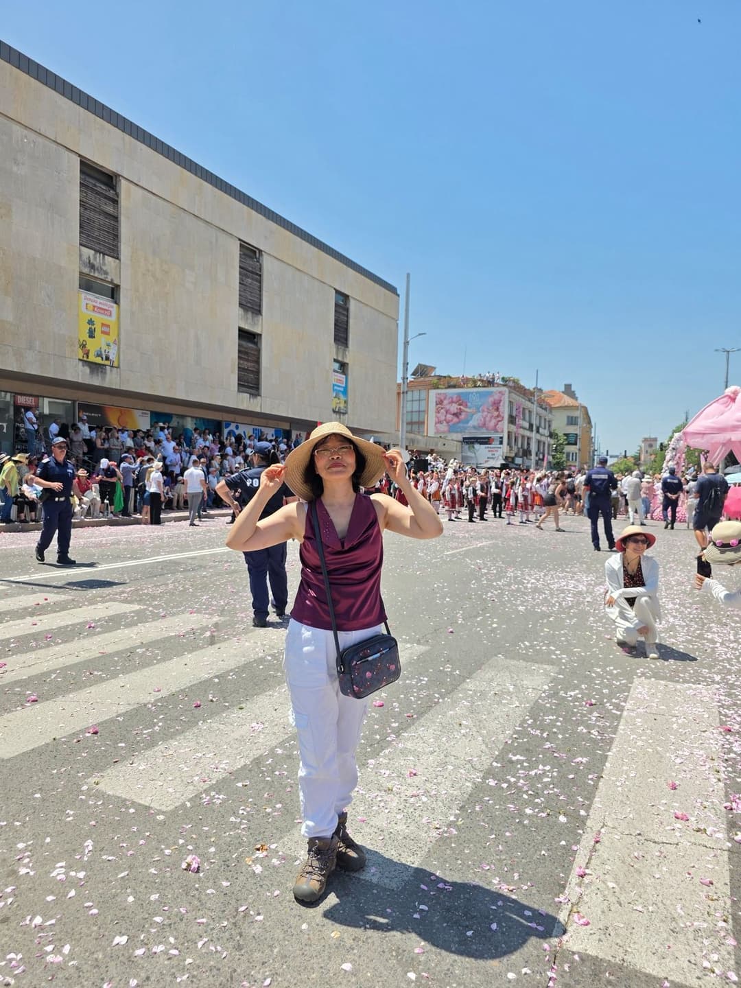 White double front entry doors installed at residential home
